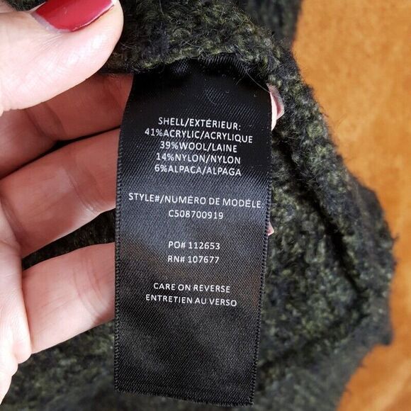 ALICE & OLIVIA Womens Sweater XS Green Cardigan Vest Open Oversized Chunky Knit - Picture 3 of 7